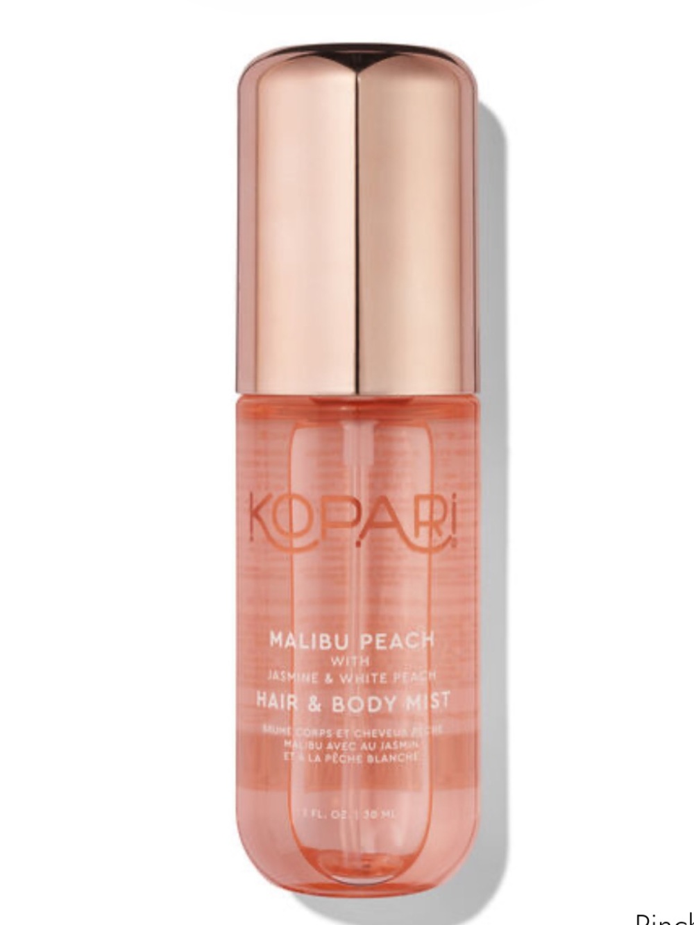Kopari Malibu Peach Hair & Body Mist Mini 1oz BRAND NEW
